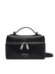 Emporio Armani Torebka EW004564 Czarny. Czarne torebki klasyczne damskie Emporio Armani, bez wzorów, ze skóry, bez dodatków. Za 1,439.00 zł.