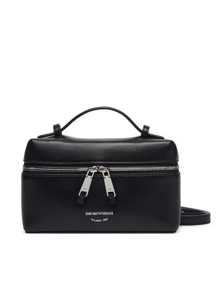 Emporio Armani Torebka EW004564 Czarny. Czarne torebki klasyczne damskie Emporio Armani, bez wzorów, ze skóry, bez dodatków. Za 1,439.00 zł.