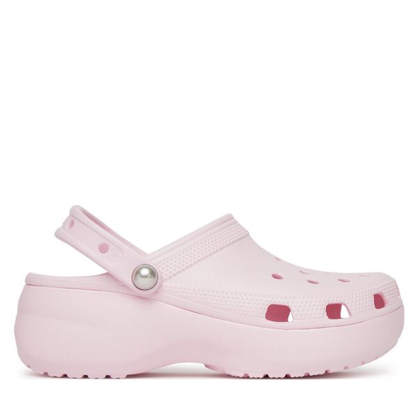 Klapki Crocs. Żółte klapki damskie Crocs, bez wzorów, bez obcasa. Za 269.99 zł.