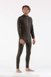 Bluza termoaktywna męska Surfanic Bodyfit Zip Neck. Zielone bluzy sportowe męskie Surfanic, na jesień, bez wzorów, z materiału, klasyczne, bez kołnierzyka, bez ramiączek. Za 179.99 zł.