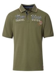 CASAMODA Koszulka polo w kolorze khaki rozmiar: 3XL. Brązowe koszulki polo męskie CASAMODA, xl, bez wzorów, bez ramiączek. Za 83.03 zł.