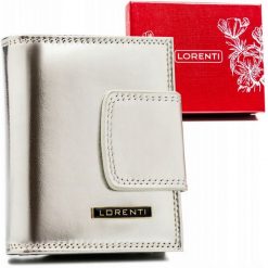 Portfel damski Lorenti 42329-AFO srebrny. Szare portfele damskie LORENTI, bez wzorów. Za 99.00 zł.