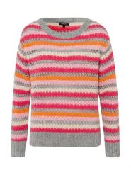 More & More Sweter w kolorze szaro-różowo-pomarańczowym rozmiar: 40. Pomarańczowe swetry klasyczne damskie MORE & MORE, z wełny, bez kołnierzyka. Za 166.88 zł.