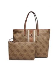 Guess Torebka Erenia HWSO78 38240 Brązowy. Brązowe torebki klasyczne damskie Guess, z aplikacjami, ze skóry, bez dodatków. Za 469.99 zł.