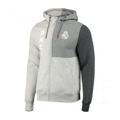 Modna bluza z kapturem Realu Madryt - S. Szare bluzy z kapturem męskie Real Madrid, s. Za 288.83 zł.