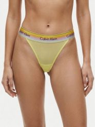 Calvin Klein Underwear Stringi LV00QF8856 Zielony. Zielone stringi damskie Calvin Klein Underwear, m, bez wzorów, z syntetyku. Za 109.99 zł.