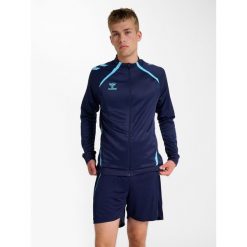 Kurtka wodoodporna Hummel Lead 2.0. Niebieskie kurtki treningowe męskie HUMMEL, bez wzorów. Za 279.50 zł.