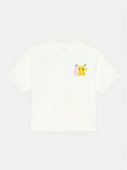 NAME IT T-Shirt 13238555 Biały Relaxed Fit. Białe koszulki dziewczęce Name it, bez wzorów, z bawełny, bez ramiączek. Za 79.99 zł.