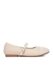 Guess Baleriny CEO-CS6666-03 Beżowy. Brązowe baleriny dziewczęce Guess, z aplikacjami, z materiału. Za 149.99 zł.