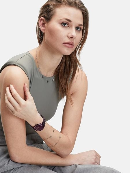 Liebeskind Zegarek kwarcowy w kolorze ciemnofioletowym rozmiar: onesize. Różowe, analogowe zegarki damskie Liebeskind, ze stali. Za 370.71 zł.