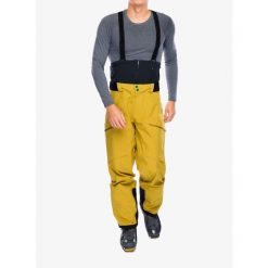 Spodnie narciarskie męskie La Sportiva Chaser Evo Shell Bib Pant. Żółte spodnie materiałowe męskie La Sportiva, bez wzorów, sportowe. Za 1,080.99 zł.