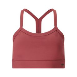 Biustonosz dla kobiet Athlecia Bloom V2. Czerwone biustonosze sportowe damskie Athlecia, bez wzorów. Za 153.00 zł.