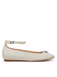 Guess Baleriny FLPLVV PAT02 Écru. Baleriny damskie Guess, z aplikacjami, z materiału, bez obcasa. Za 299.99 zł.