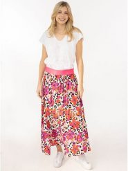 Zwillingsherz Spódnica "Tropical Leo" ze wzorem rozmiar: L/XL. Spódniczki damskie Zwillingsherz, l, bez wzorów, z wiskozy, maxi, proste. Za 118.56 zł.