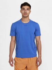 Craft Koszulka sportowa "ADV Essence" w kolorze granatowym rozmiar: XL. Niebieskie t-shirty sportowe męskie Craft, xl, bez ramiączek, outdoorowe. Za 99.95 zł.