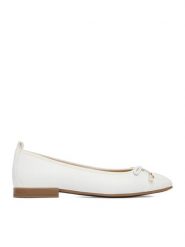 Lasocki Baleriny CEO-RST-ROMI-04 Biały. Białe baleriny damskie Lasocki, bez wzorów, ze skóry, bez obcasa. Za 169.99 zł.