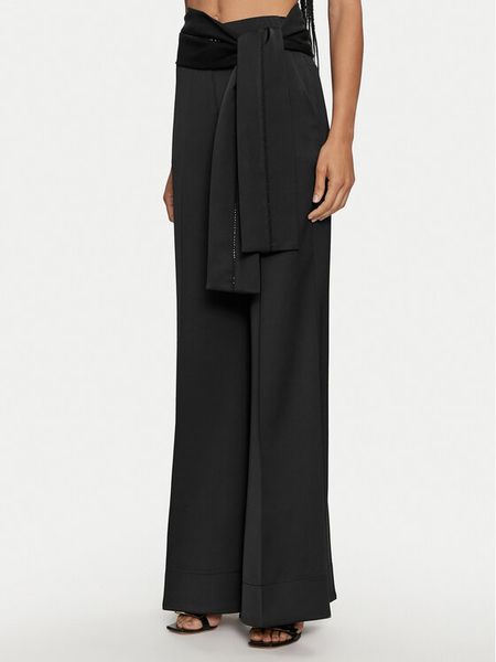 ACCESS FASHION Spodnie materiałowe 44-5104-202 Czarny Flare Fit. Czarne spodnie materiałowe damskie ACCESS FASHION, bez wzorów, z materiału. Za 289.99 zł.