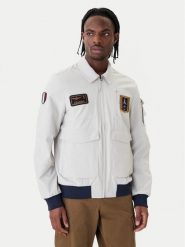 Aeronautica Militare Kurtka bomber 261AB3049UCT04290 Beżowy Regular Fit. Brązowe kurtki męskie AERONAUTICA MILITARE, m, bez wzorów, z syntetyku, bez kaptura. Za 1,349.00 zł.