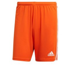 Spodenki piłkarskie męskie adidas Squadra 21 Short. Białe szorty męskie Adidas, bez wzorów, sportowe. Za 51.00 zł.