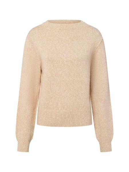 Opus sweter z dzianiny z zawartością alpaki - Panep Kobiety Bawełna beżowy, 36. Brązowe swetry klasyczne damskie Opus, z bawełny, bez kołnierzyka. Za 279.95 zł.