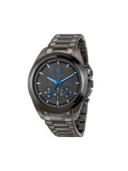 Maserati Zegarek Traguardo R8873654001 Czarny. Czarne, analogowe zegarki męskie maserati, ze stali. Za 1,609.00 zł.