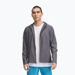 Kurtka do biegania męska Under Armour Storm Run Hooded. Szare kurtki treningowe męskie Under Armour, m, bez wzorów, do biegania. Za 209.99 zł.