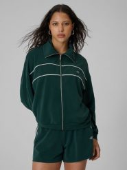 4F Bluza dresowa loose bez kaptura damska - zielona M. Zielone bluzy bez kaptura damskie 4f, m, bez wzorów, z dresówki, bez ramiączek, bez kaptura. Za 199.99 zł.