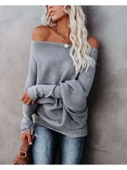 Milan Kiss Sweter w kolorze szarym rozmiar: M. Szare swetry klasyczne damskie Milan Kiss, m, bez kołnierzyka. Za 130.99 zł.