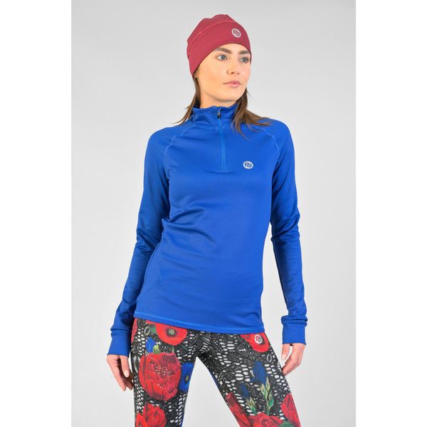 Bluza Coldproof Ocieplana Zip Damska Nessi Sportswear. Niebieskie bluzy bez kaptura damskie NESSI SPORTSWEAR, bez wzorów, bez kaptura. Za 499.00 zł.