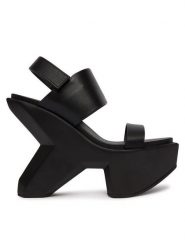 United Nude Sandały Boulder Sandal 109810116 Czarny. Czarne sandały damskie United Nude, bez wzorów, ze skóry, bez obcasa, na koturnie. Za 1,819.00 zł.