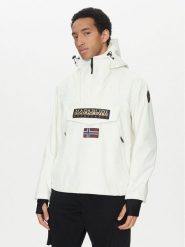 Napapijri Kurtka anorak Rainforest Next Sum NP0A4ILW Biały Loose Fit. Białe kurtki męskie Napapijri, m, bez wzorów, z syntetyku, bez kaptura. W wyprzedaży za 529.99 zł.