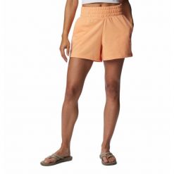 Krótkie Spodenki Turystyczne Damskie Columbia Logo III French Terry Short. Brązowe szorty damskie Columbia, bez wzorów, sportowe. Za 119.99 zł.