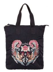 Herrlicher Shopper bag w kolorze czarnym rozmiar: onesize. Czarne shopper bag damskie Herrlicher, bez wzorów, z materiału, na ramię, bez dodatków. Za 164.95 zł.