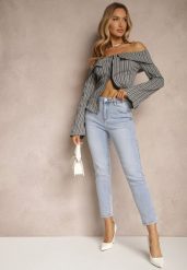 Jasnoniebieskie Jeansy z Bawełny Typu Skinny Selinda. Niebieskie jeansy damskie Renee. Za 99.99 zł.