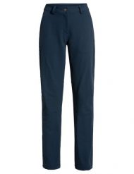 Spodnie damskie Strathcona Pants II. Niebieskie spodnie materiałowe damskie Vaude, bez wzorów, z elastanu. Za 575.60 zł.