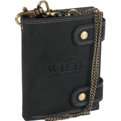 Portfel skórzany Always Wild 2901-BIC BLACK czarny. Czarne portfele męskie Always Wild, bez wzorów, ze skóry. Za 64.99 zł.
