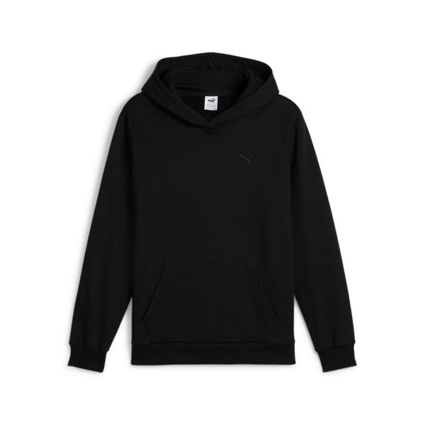 Bluza z kapturem Puma Better Essentials MIF FL. Czarne bluzy sportowe damskie Puma, s, bez wzorów, z bawełny, bez ramiączek, z kapturem. Za 254.75 zł.