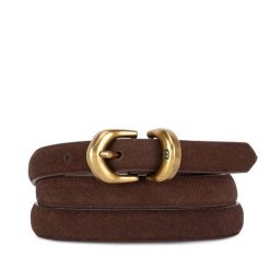 Pasek Damski GINO ROSSI. Brązowe paski damskie Gino Rossi, bez wzorów. Za 99.99 zł.