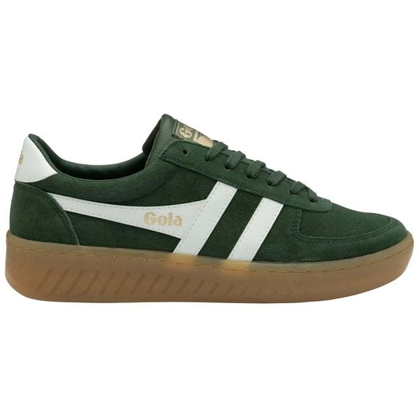 Zamszowe buty sportowe Gola Grandslam. Białe buty sportowe na co dzień męskie Gola, z gumy, bez zapięcia, trekkingowe. Za 445.55 zł.