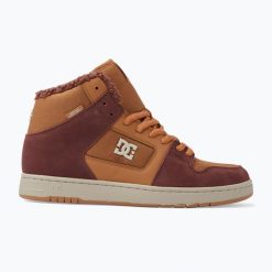 Buty męskie DC Manteca 4 Hi Wr. Brązowe buty trekkingowe męskie DC Shoes, bez zapięcia, trekkingowe. Za 339.99 zł.