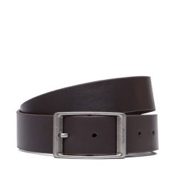 Pasek Calvin Klein. Brązowe paski męskie CALVIN KLEIN, bez wzorów, casualowe. Za 209.99 zł.