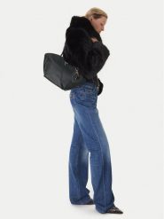 Guess Torebka Bolena HWZG92 07090 Czarny. Czarne torebki klasyczne damskie Guess, z aplikacjami, ze skóry, bez dodatków. Za 349.99 zł.