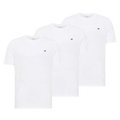 3-Pak T-Shirt Mustang Style Alex Biały 1017989 2045. Białe t-shirty męskie Mustang, uniwersalny, bez wzorów, bez kołnierzyka. W wyprzedaży za 119.99 zł.