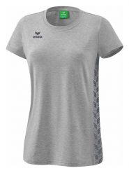 Erima Koszulka "Essential" w kolorze szarym rozmiar: 42. Szare bluzki damskie Erima, bez wzorów, z bawełny, bez kołnierzyka, bez ramiączek. Za 96.14 zł.