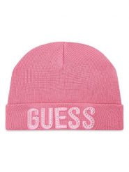 Guess Czapka A0BZ01 Z2QQ0 Różowy. Czerwone czapki dziecięce Guess, na zimę, z aplikacjami, z materiału. Za 69.99 zł.