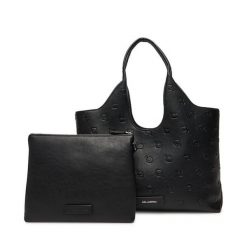 Torebka KARL LAGERFELD. Czarne torebki klasyczne damskie Karl Lagerfeld, bez wzorów, bez dodatków. Za 829.99 zł.