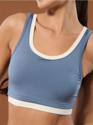 Top sportowy Gym Hard - niebieski. Niebieskie topy sportowe damskie Sinsay, l, bez wzorów, bez ramiączek. W wyprzedaży za 11.99 zł.