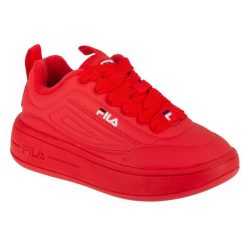 Buty Fila Superbubble FFW0536-30005 czerwone. Czerwone buty sportowe na co dzień damskie bez wzorów, z gumy. Za 372.22 zł.