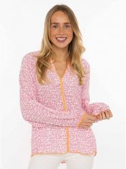 Zwillingsherz Bluzka "Wilder Leo" w kolorze jasnoróżowym rozmiar: onesize. Różowe bluzki damskie Zwillingsherz, bez wzorów, z wiskozy, bez kołnierzyka, bez ramiączek. Za 104.99 zł.