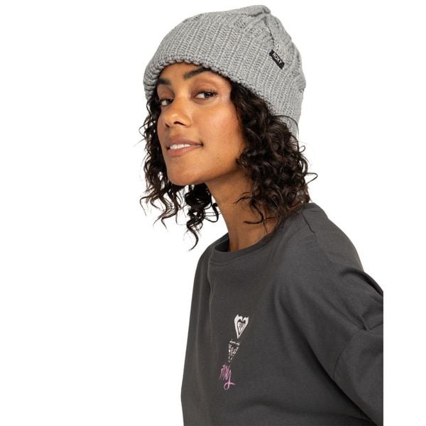 Czapka z mankietem dla Kobiety SNOW CAKE Szary. Szare czapki zimowe damskie Roxy, z dzianiny. Za 129.00 zł.